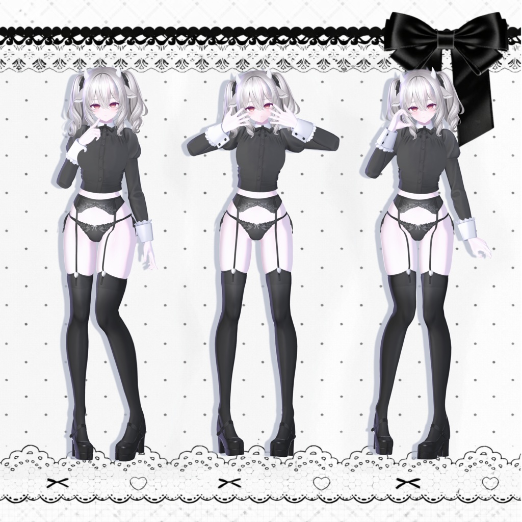 Onyx pose Set1 30種類 🐈⬛ #Onyxx_