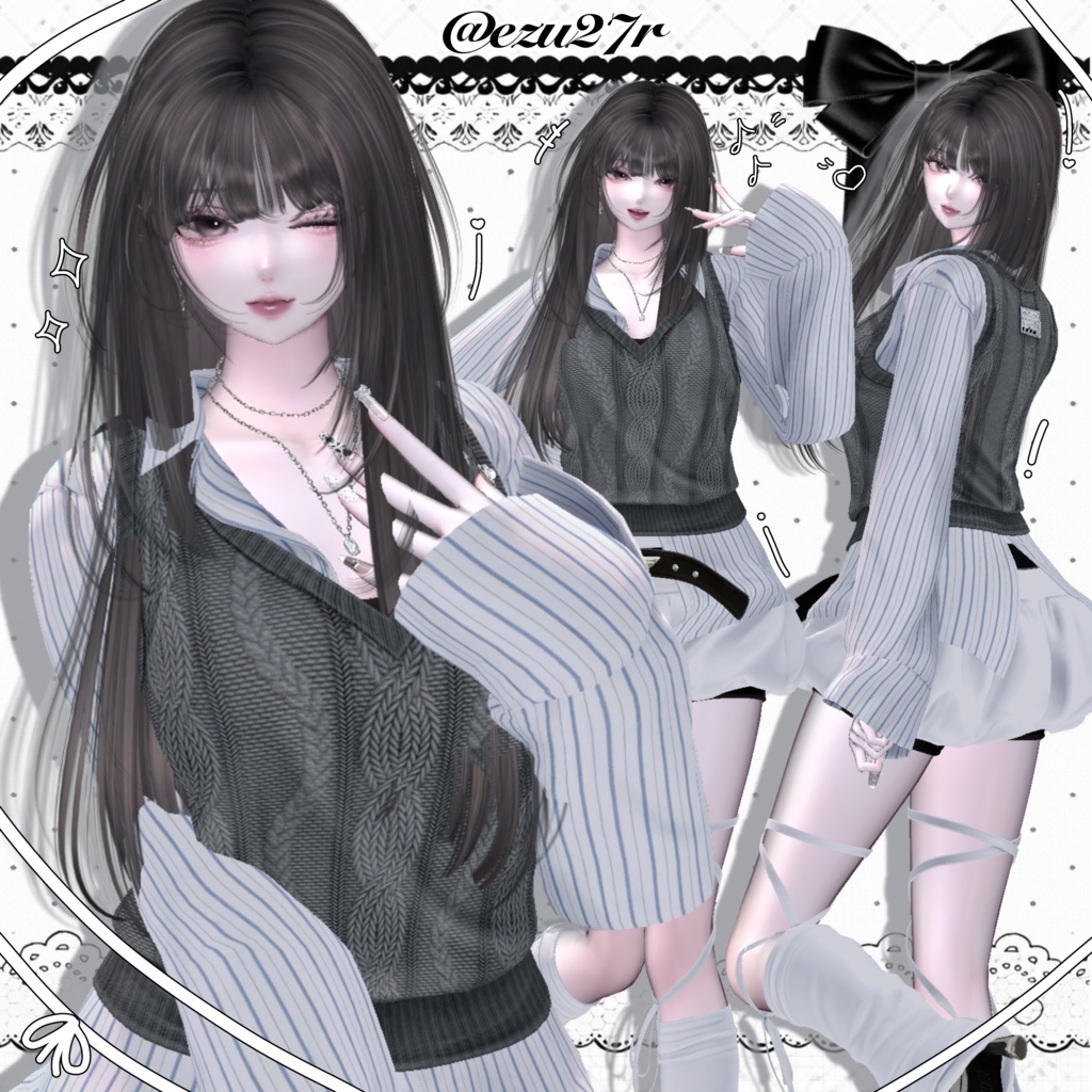 Onyx pose Set1 30種類 🐈⬛ #Onyxx_