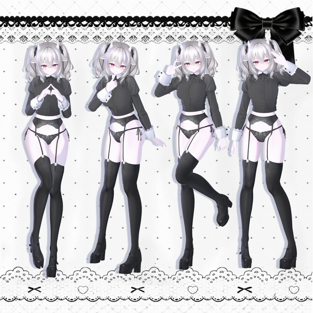 Onyx pose Set1 30種類 🐈⬛ #Onyxx_