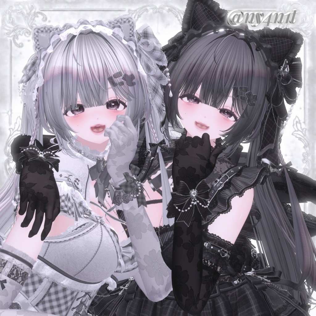 【Freeあり】Onyx duo pose Set2 30種類🐈⬛#Onyxx_