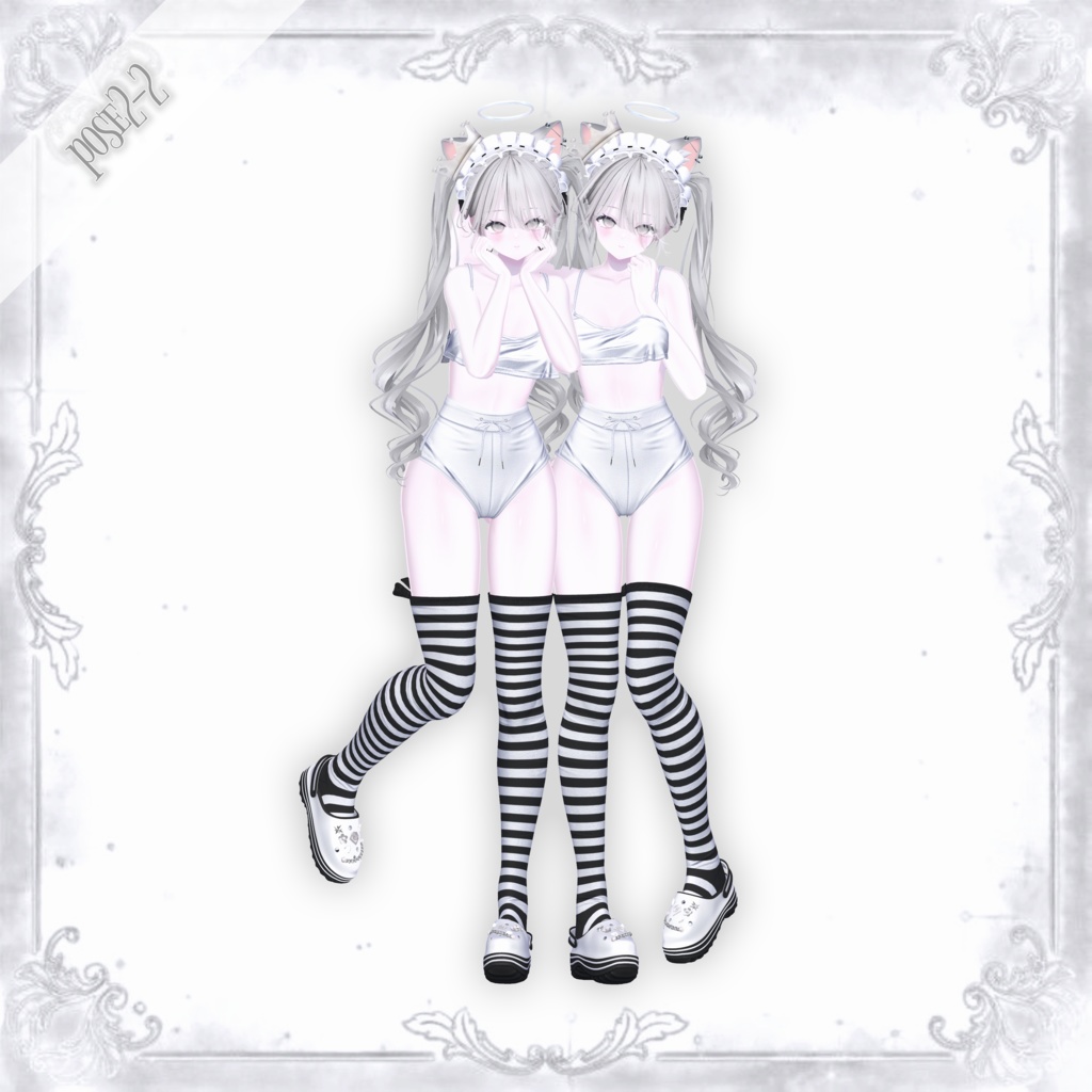 【Freeあり】Onyx duo pose Set2 30種類🐈⬛#Onyxx_