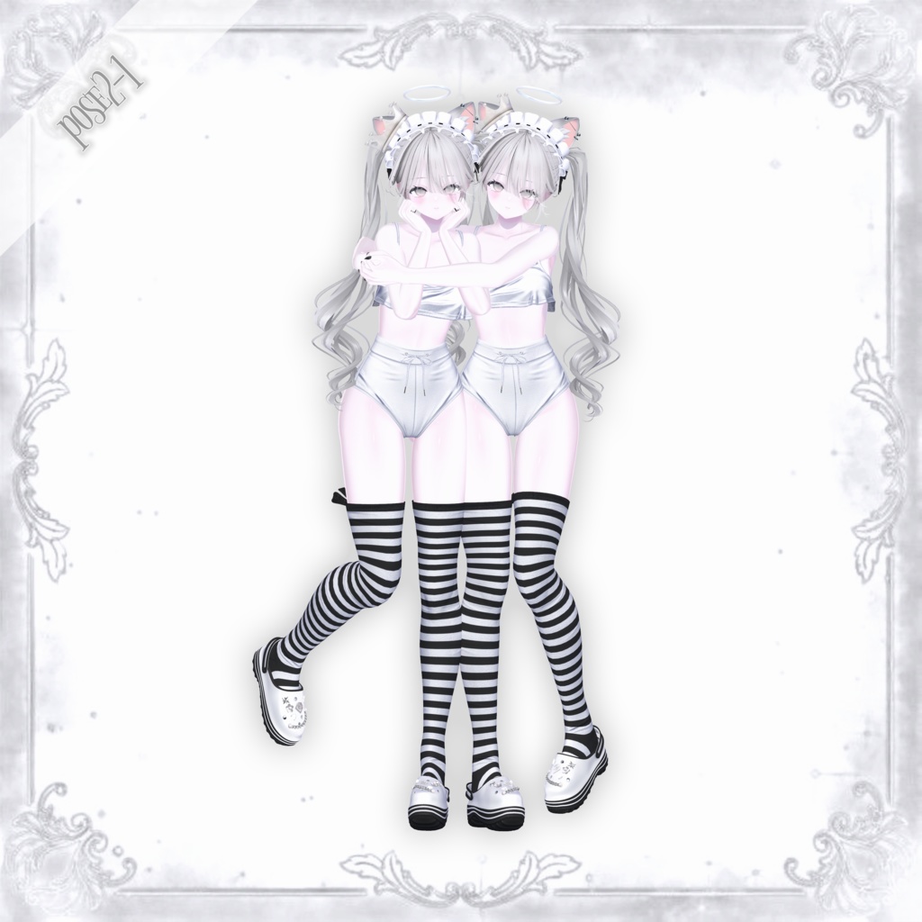 【Freeあり】Onyx duo pose Set2 30種類🐈⬛#Onyxx_