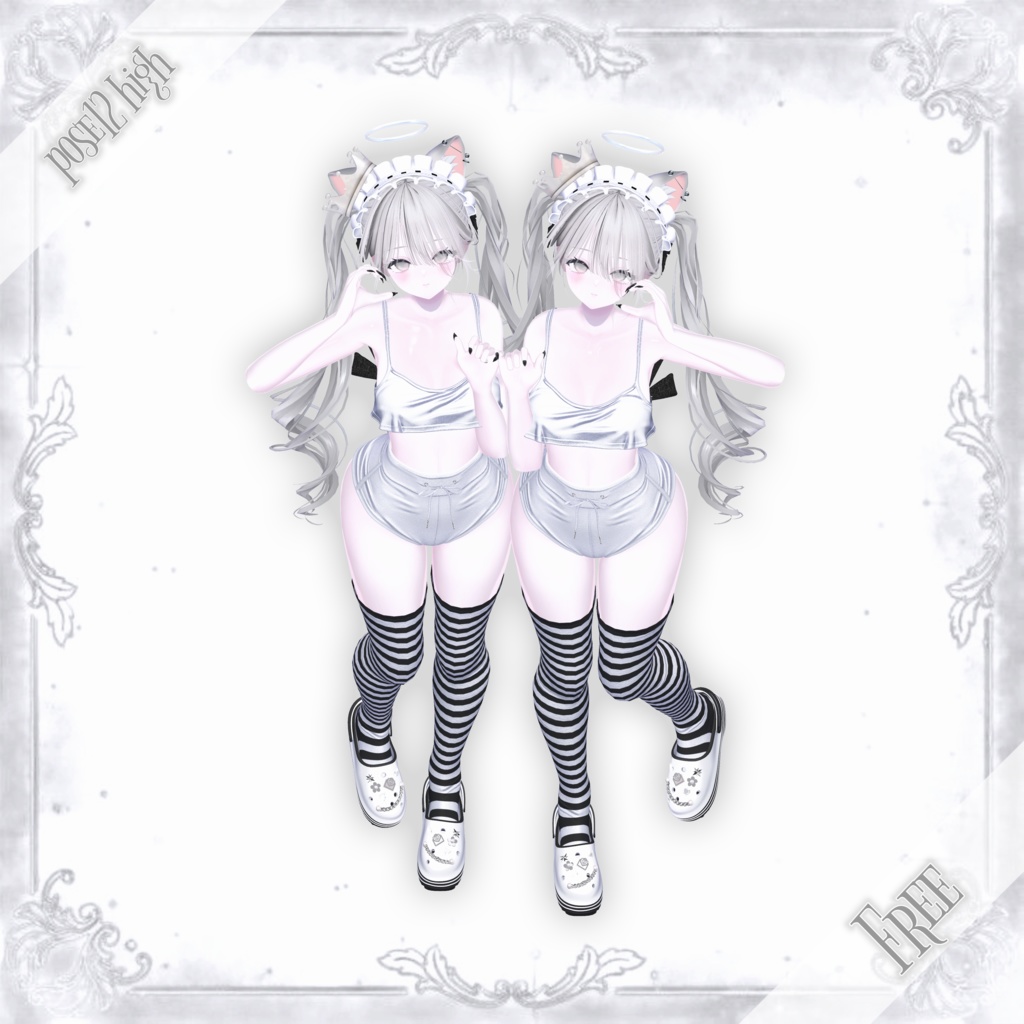 【Freeあり】Onyx duo pose Set2 30種類🐈⬛#Onyxx_