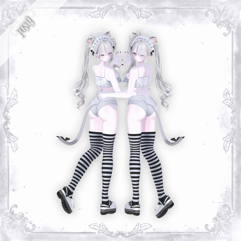 【Freeあり】Onyx duo pose Set2 30種類🐈⬛#Onyxx_