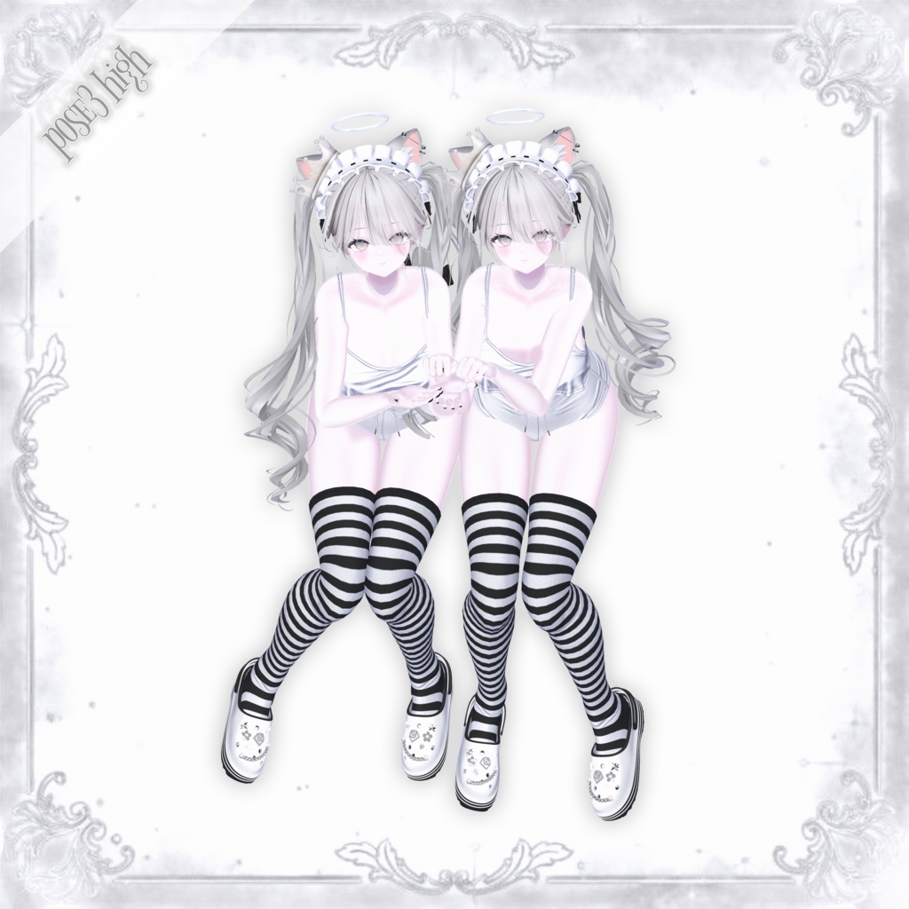 【Freeあり】Onyx duo pose Set2 30種類🐈⬛#Onyxx_