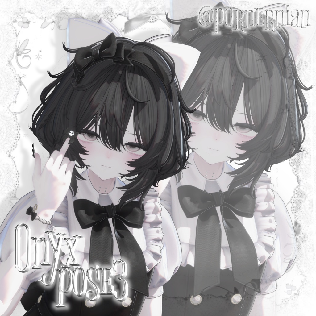 Onyx pose Set3 20種類🐈⬛