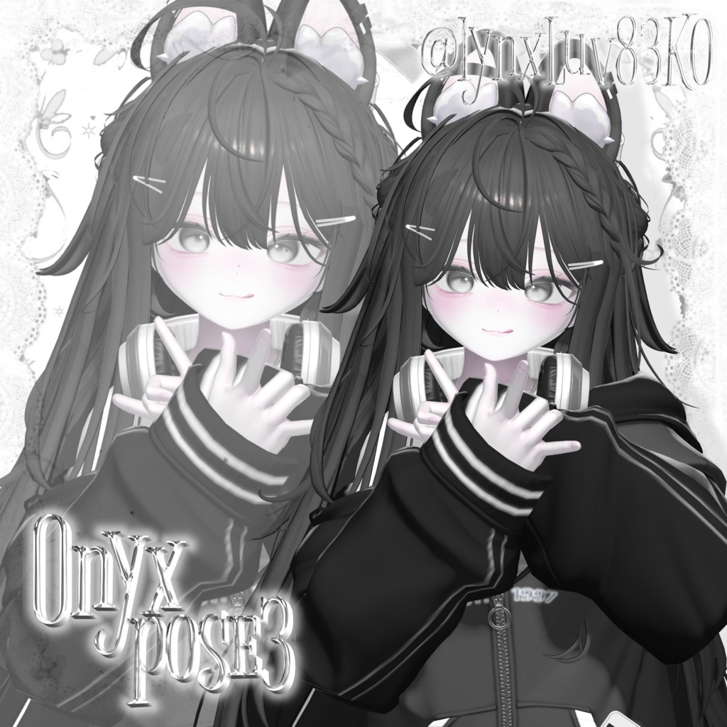 Onyx pose Set3 20種類🐈⬛
