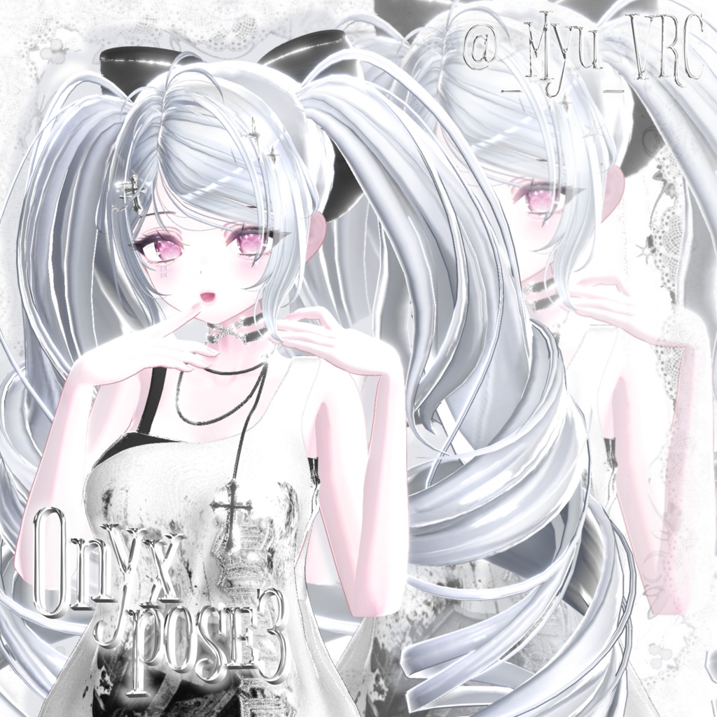 Onyx pose Set3 20種類🐈⬛