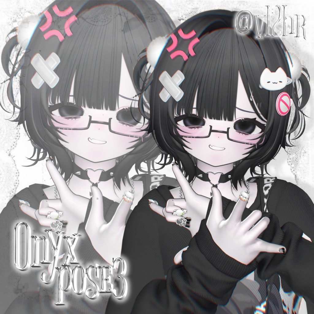Onyx pose Set3 20種類🐈⬛