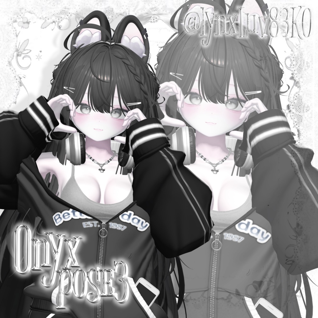 Onyx pose Set3 20種類🐈⬛