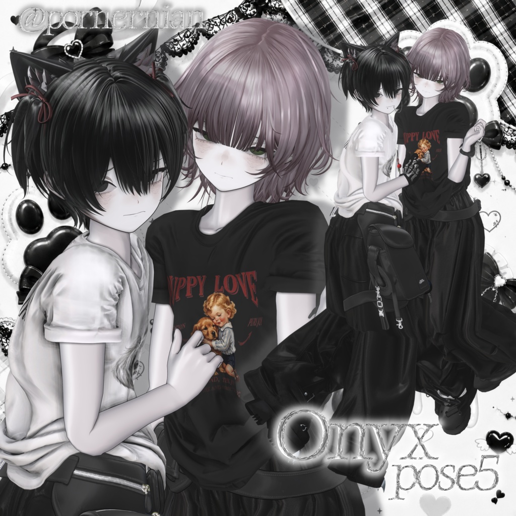 Onyx pose Set5 39種類 Duo pose Set🐈⬛