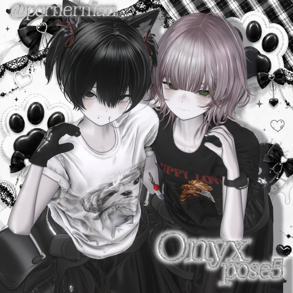 Onyx pose Set5 39種類 Duo pose Set🐈⬛