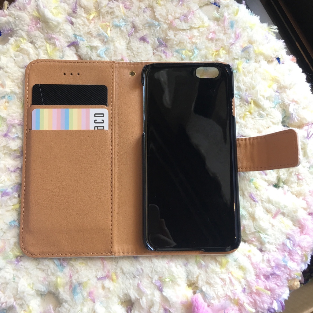 スキ!グラデーション 手帳型iPhoneケース