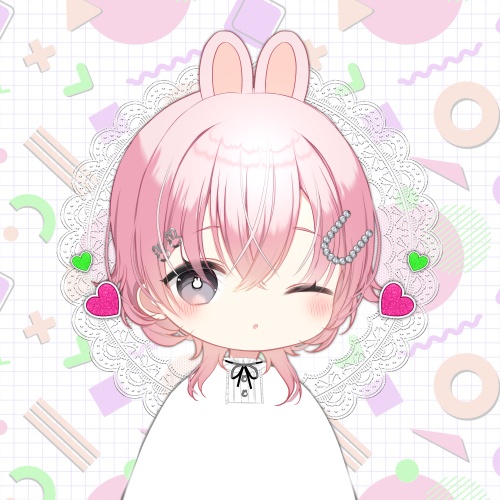 ウインクホログラム缶バッジ-跳森ぴょん-