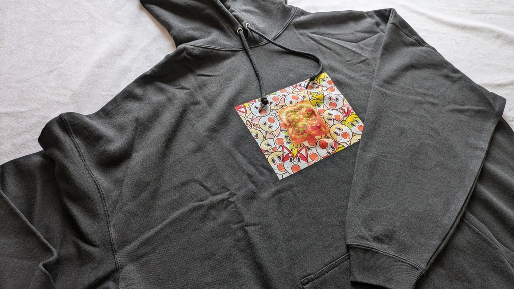 ぴざぱんくれいじービッグシルエットパーカー