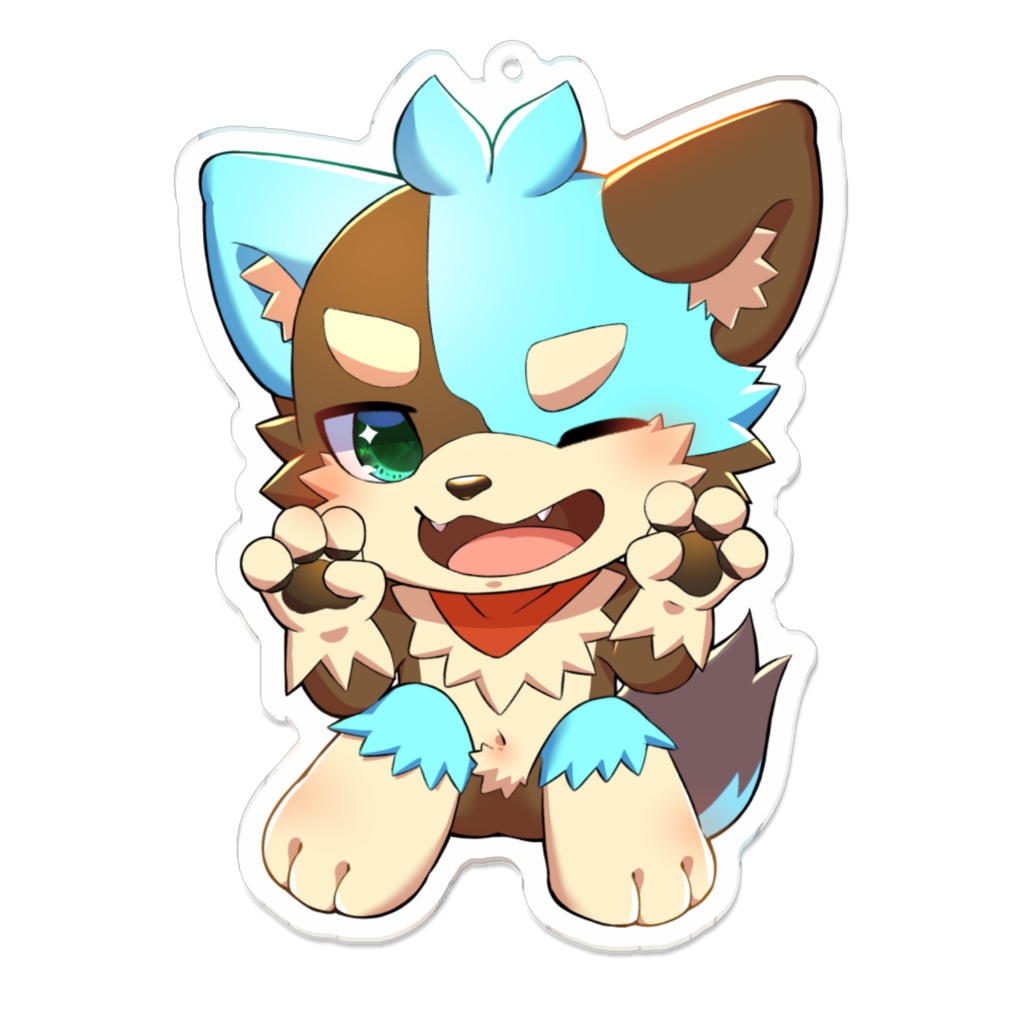 ミント アクリルキーホルダー