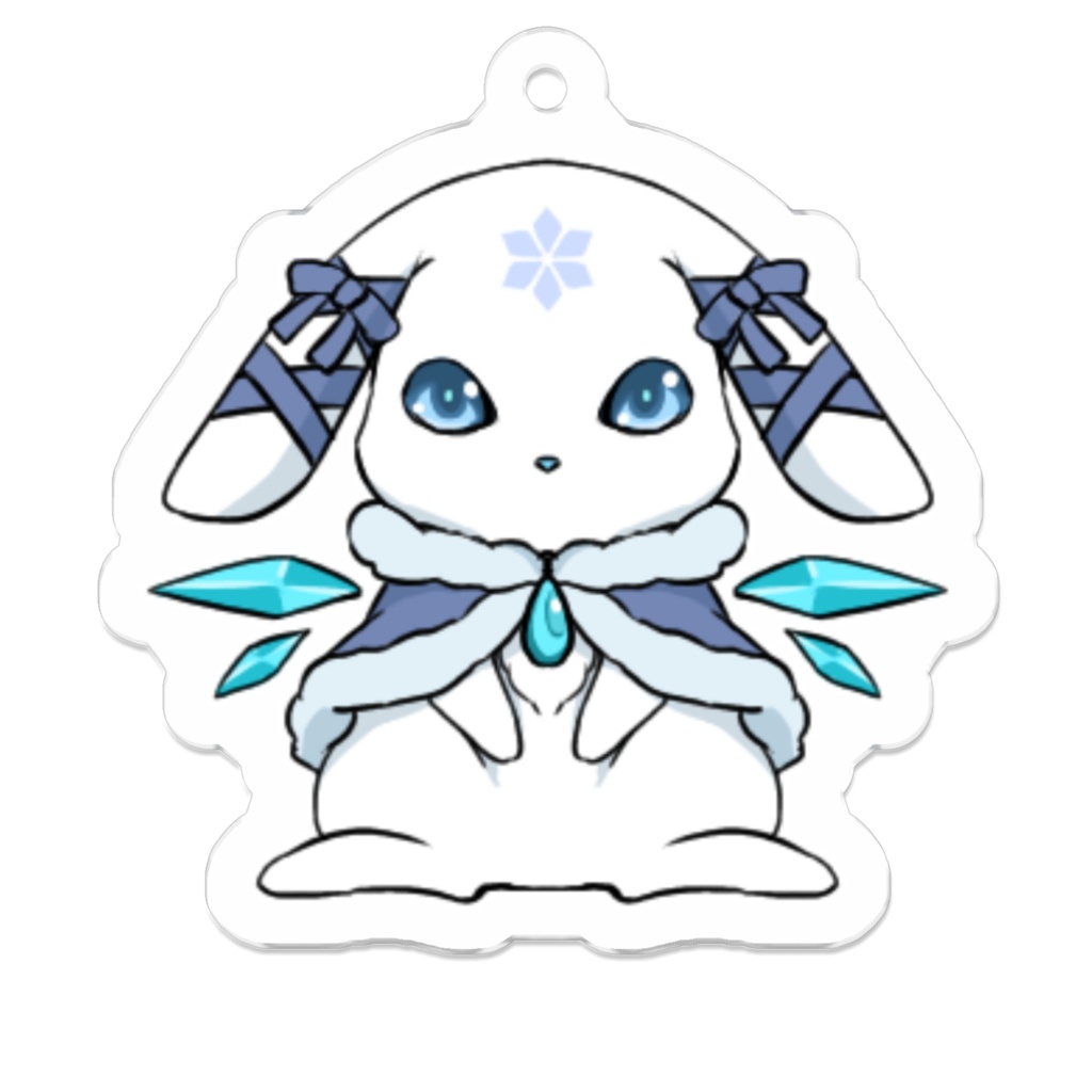 六花うさぎアクリルキーホルダーver.1