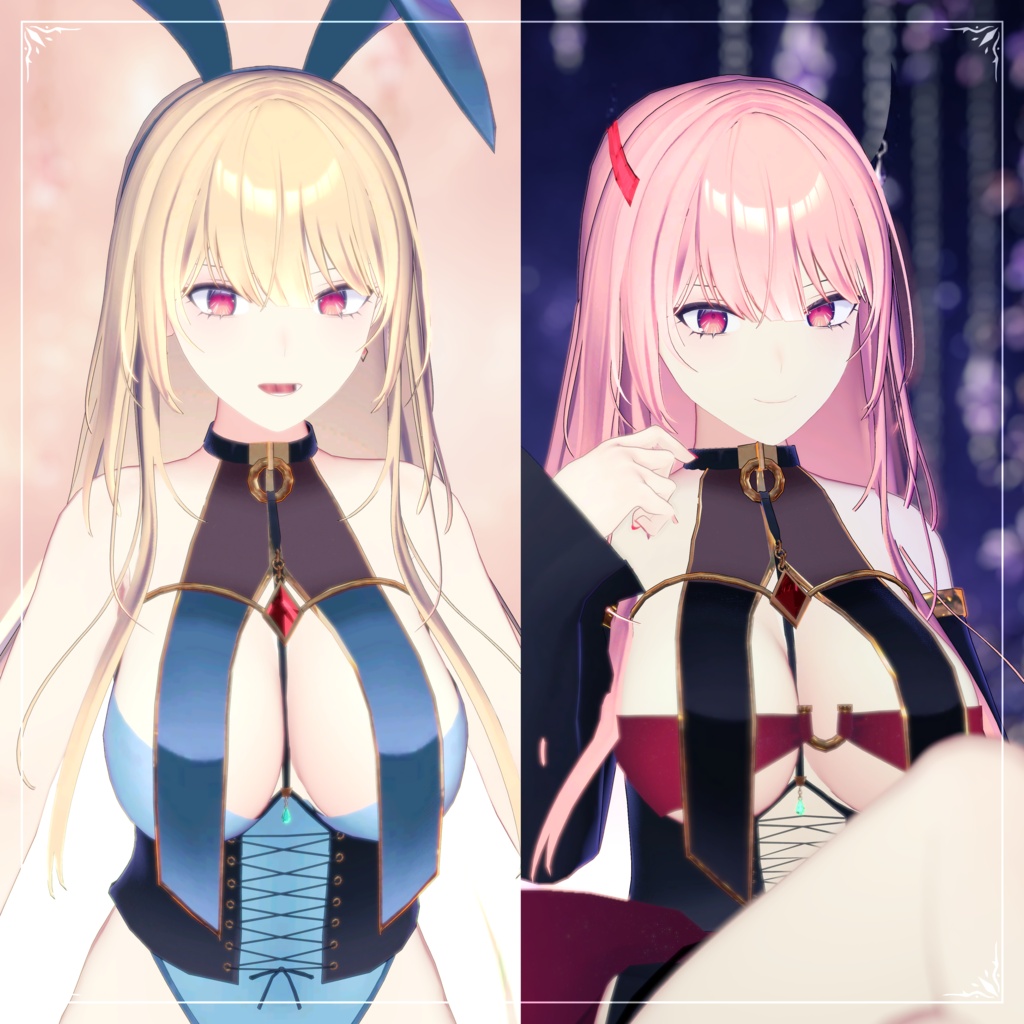 VRChat想定 オリジナル3Dモデル「スピネルフィア -Spinelphia-」