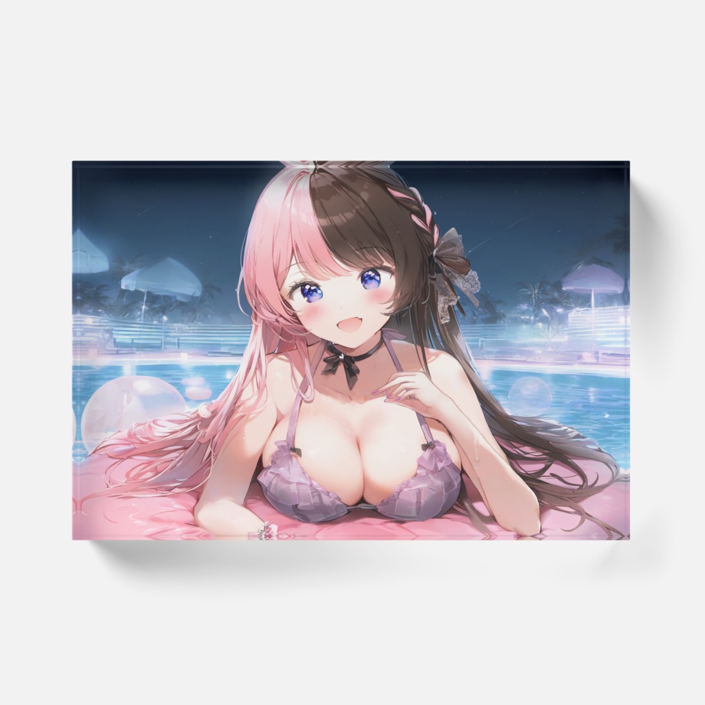 ナイトプールひなーの アクリルブロック