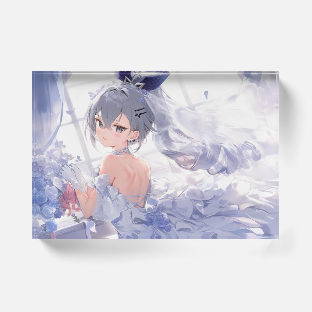 ウエディング銀狼 アクリルブロック