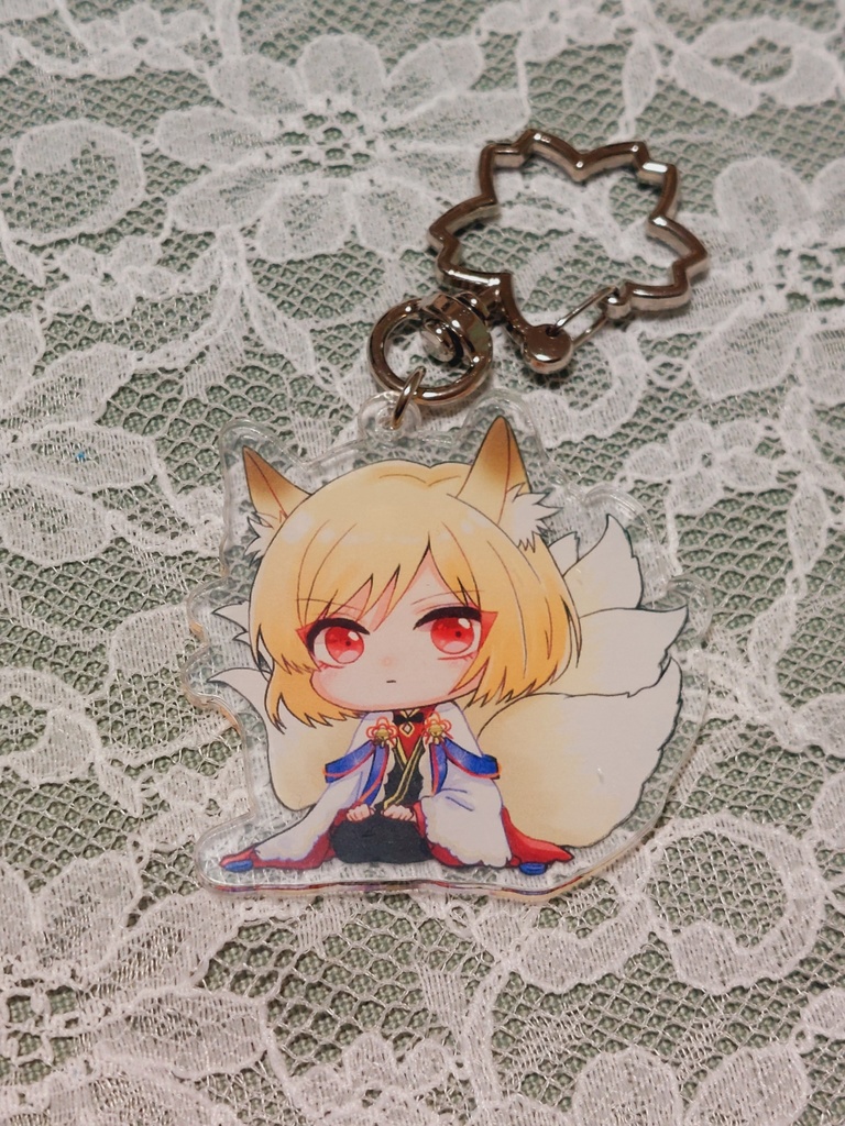 アクリルキーホルダー-椿-