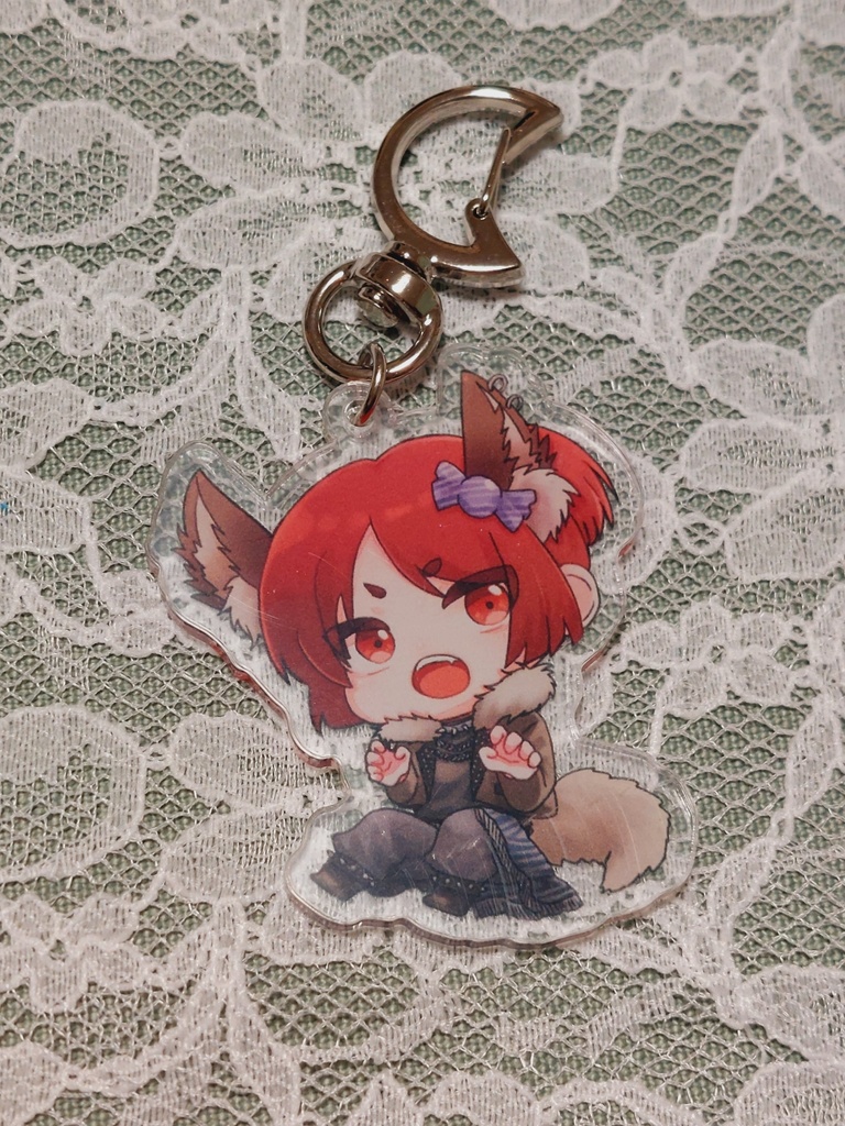 アクリルキーホルダー-あずき-