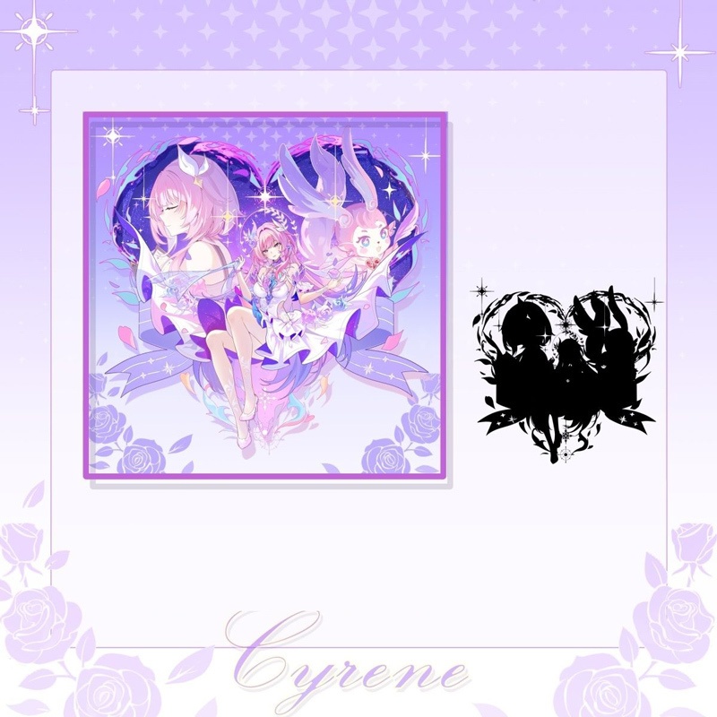 【委託販売】スターレイル キュレネ アクリルスタンド 色紙 缶バッジ メタルブックマーク