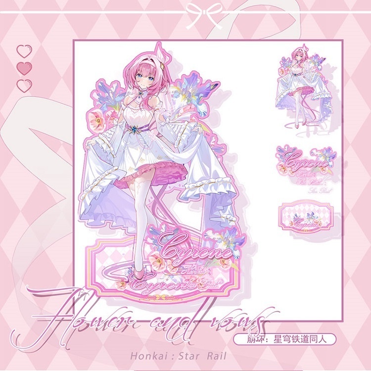 【委託販売】スターレイル キュレネ アクリルキーホルダー アクリルスタンド アクリルブロック 色紙 チェキ ポラロイド