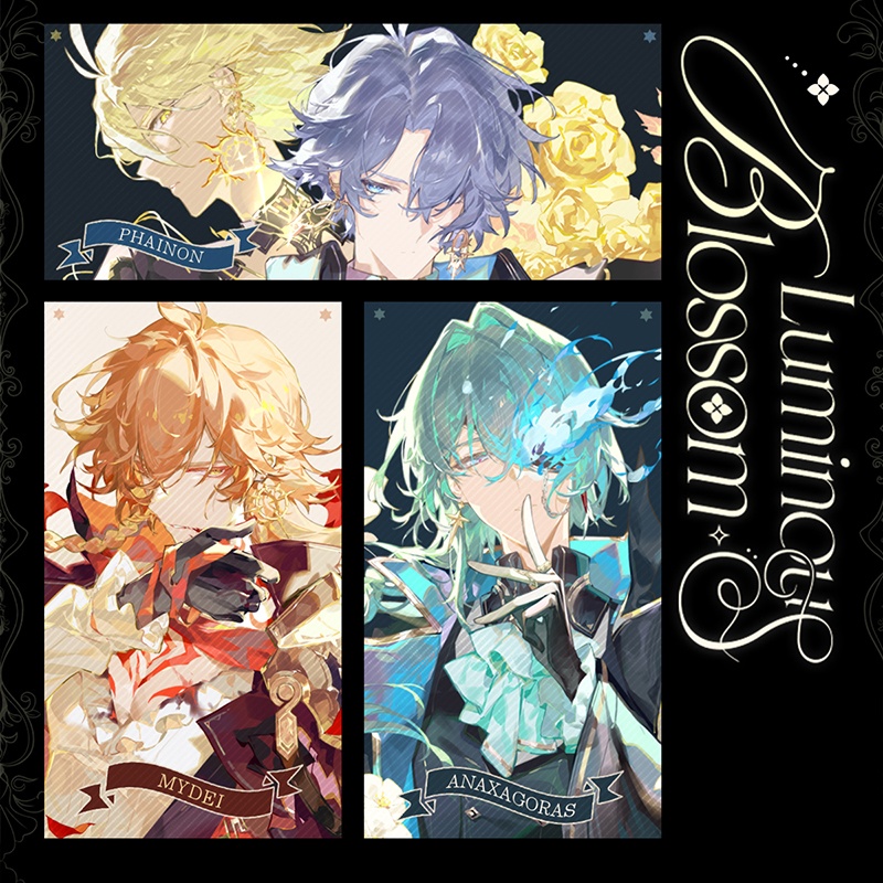 スターレイル ファイノン モーディス アナイクス 缶バッジ アクリルブロック 色紙