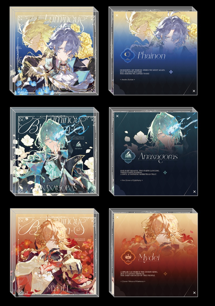 スターレイル ファイノン モーディス アナイクス 缶バッジ アクリルブロック 色紙