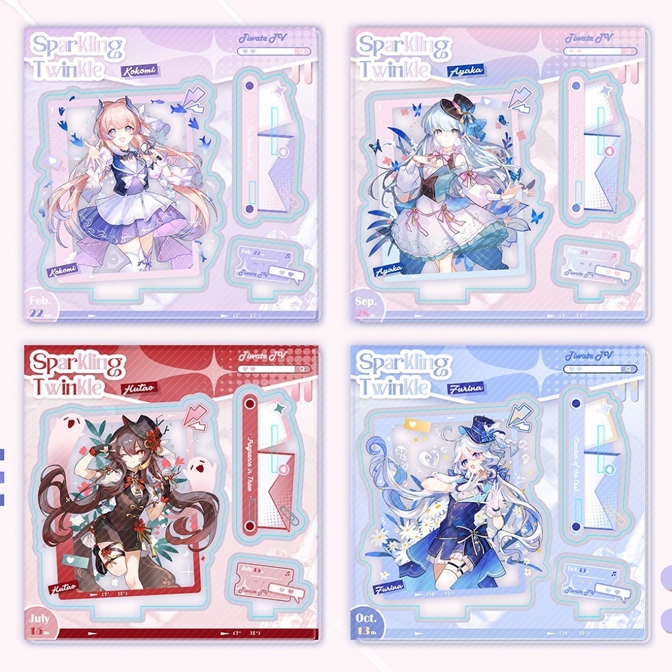 Genshin Impact 原神 胡桃 フータオ フリーナ 神里綾華 珊瑚宮心海 アクリルスタンド 缶バッジ ブックマーク