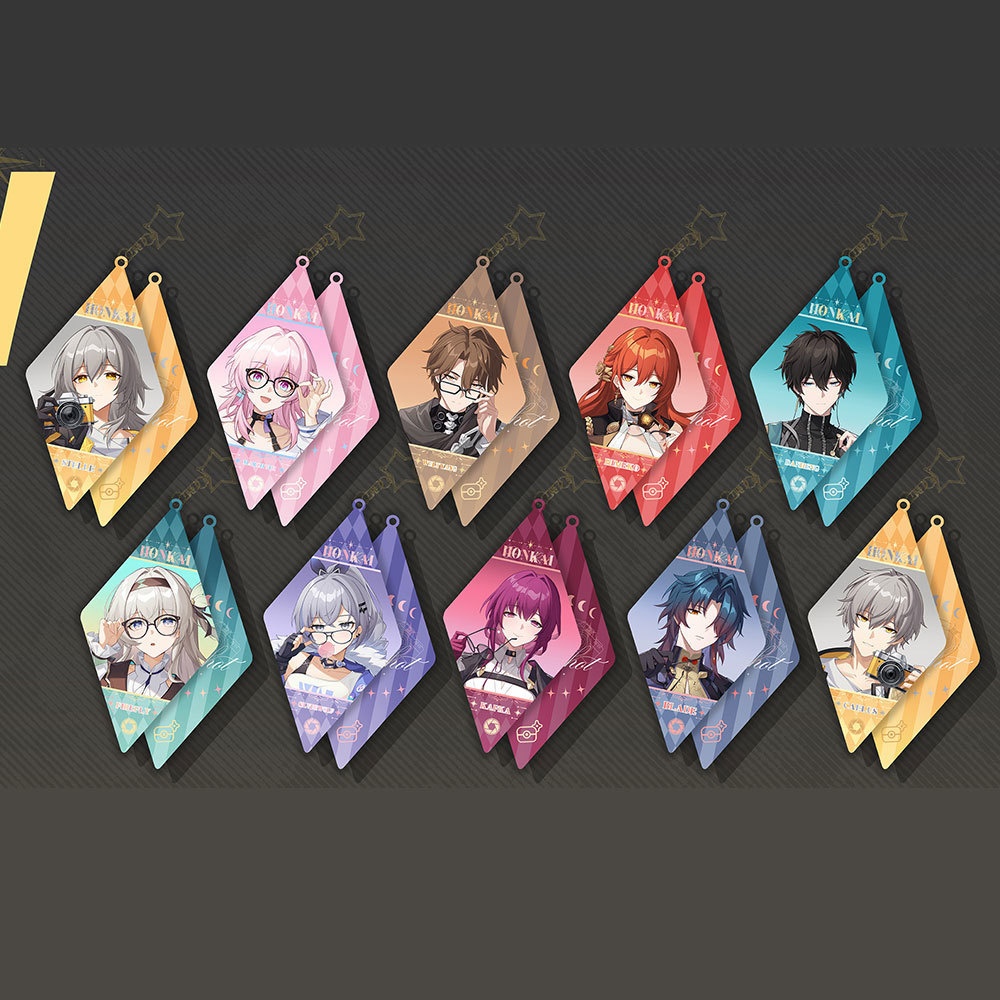 スターレイル カフカ 卡夫卡 銀狼 開拓者 星 穹 ホタル 刃 三月七 三月なのか 姫子 丹恒 飲月 ヴェルト・ヨウ アクリルキーホルダー 缶バッジ 色紙 アクリルブロック