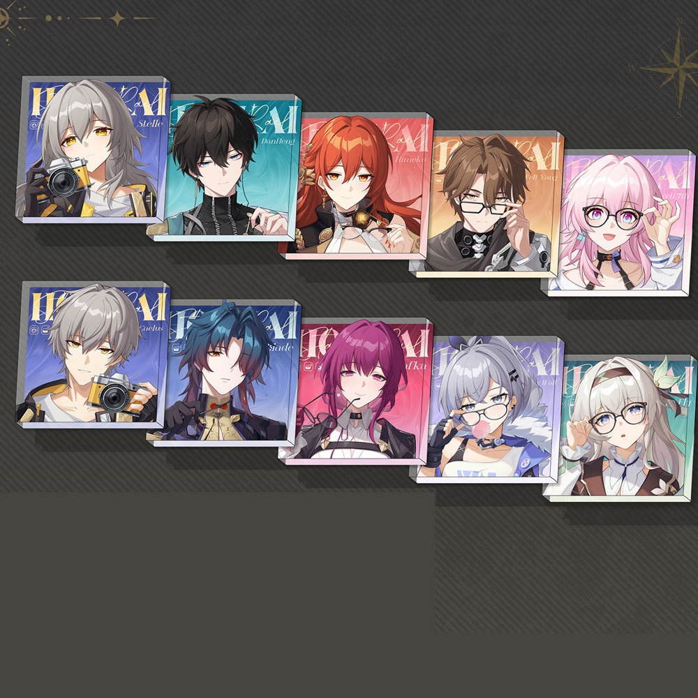 スターレイル カフカ 卡夫卡 銀狼 開拓者 星 穹 ホタル 刃 三月七 三月なのか 姫子 丹恒 飲月 ヴェルト・ヨウ アクリルキーホルダー 缶バッジ 色紙 アクリルブロック