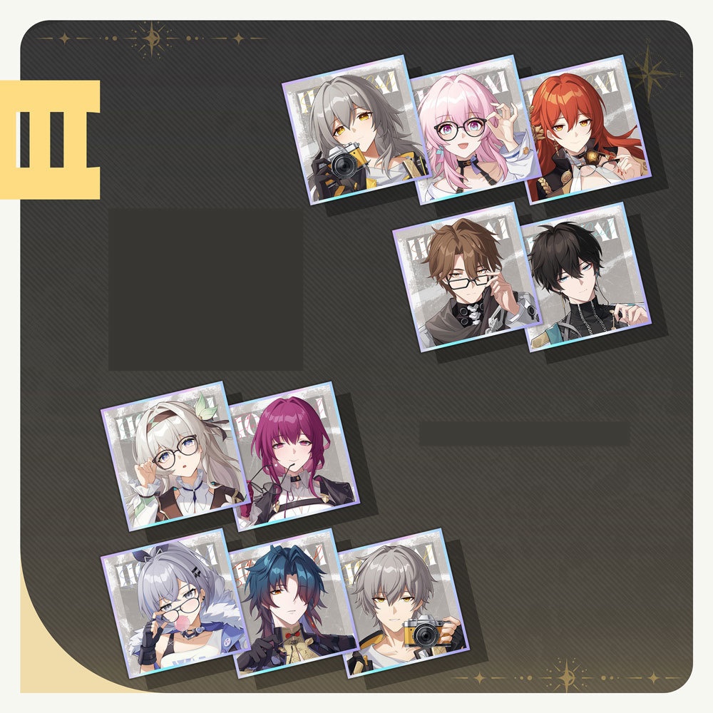 スターレイル カフカ 卡夫卡 銀狼 開拓者 星 穹 ホタル 刃 三月七 三月なのか 姫子 丹恒 飲月 ヴェルト・ヨウ アクリルキーホルダー 缶バッジ 色紙 アクリルブロック