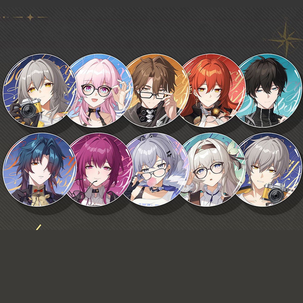 スターレイル カフカ 卡夫卡 銀狼 開拓者 星 穹 ホタル 刃 三月七 三月なのか 姫子 丹恒 飲月 ヴェルト・ヨウ アクリルキーホルダー 缶バッジ 色紙 アクリルブロック
