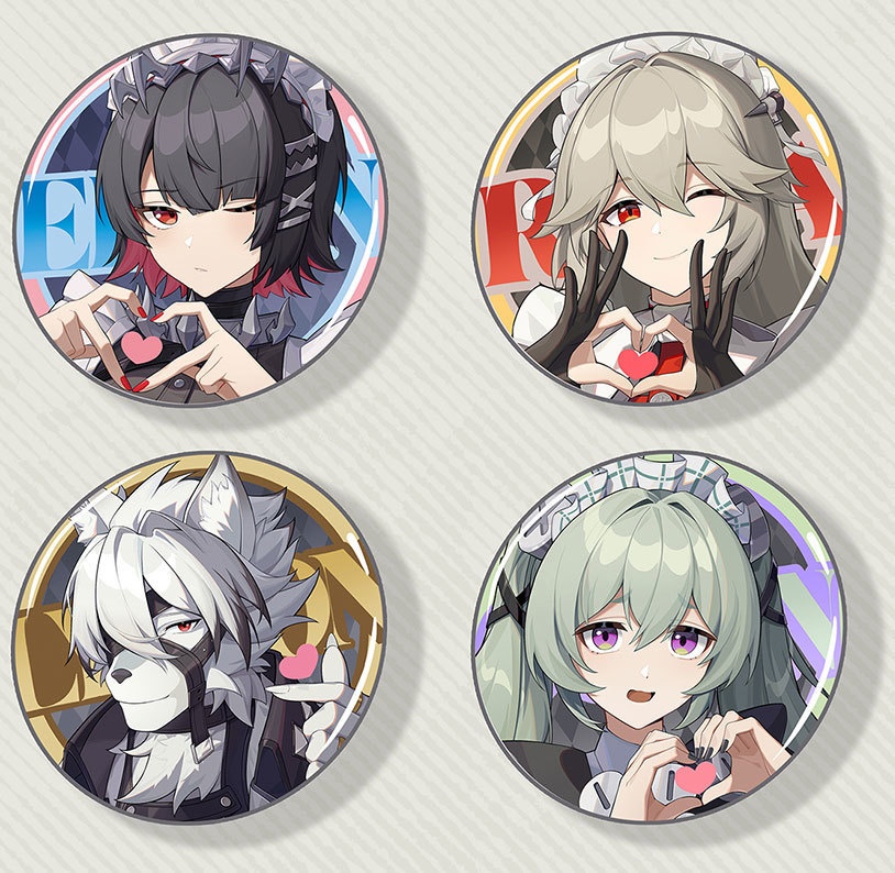 ゼンゼロ リン エレン・ジョー フォン・ライカン カリン・ウィクス アレクサンドリナ・セバスチャン アクリルキーホルダー 缶バッジ 色紙 アクリルブロック