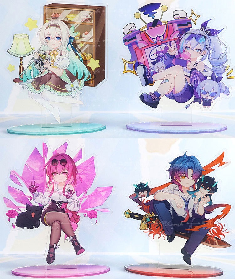 スターレイル カフカ 卡夫卡 銀狼 ホタル 刃 アクリルスタンド 缶バッジ