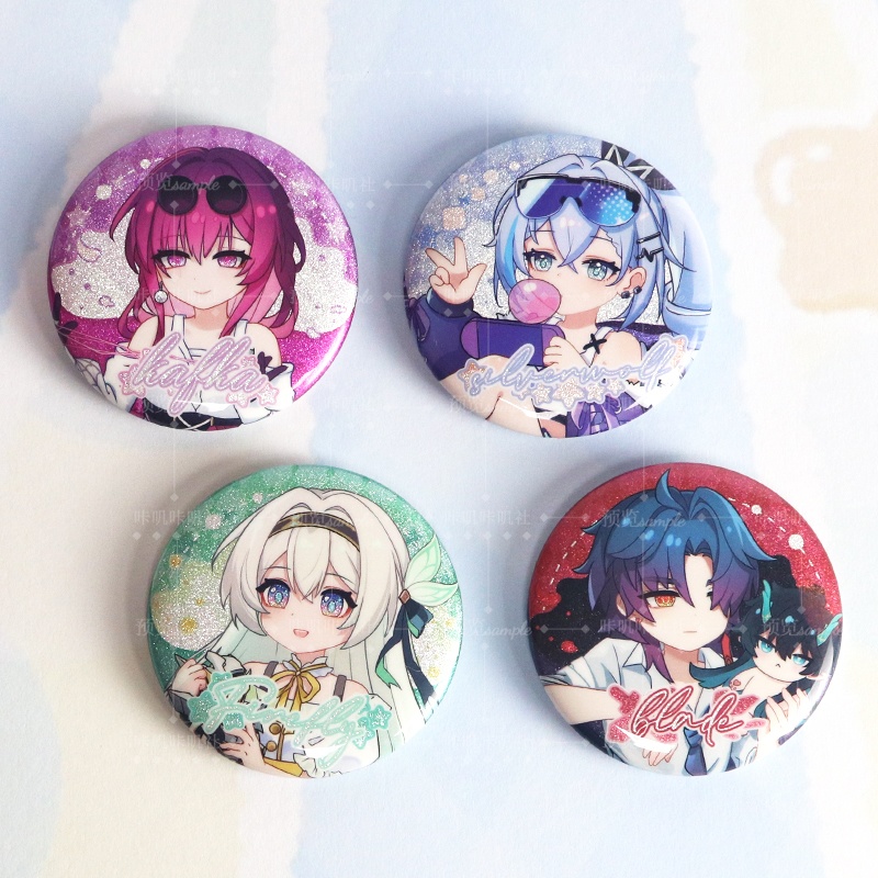 スターレイル カフカ 卡夫卡 銀狼 ホタル 刃 アクリルスタンド 缶バッジ