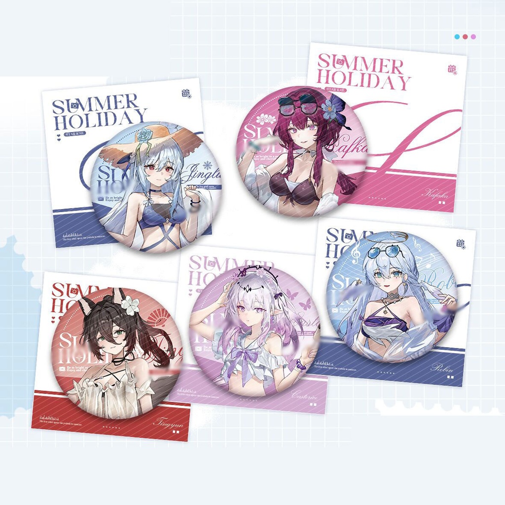 スターレイル ロビン キャストリス カフカ 停雲 鏡流 アクリルスタンド 缶バッジ