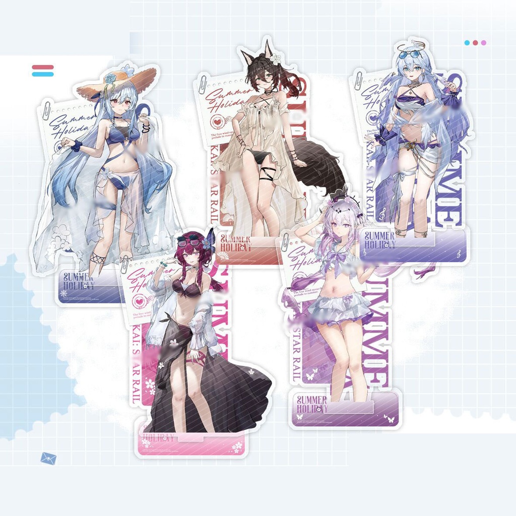 スターレイル ロビン キャストリス カフカ 停雲 鏡流 アクリルスタンド 缶バッジ