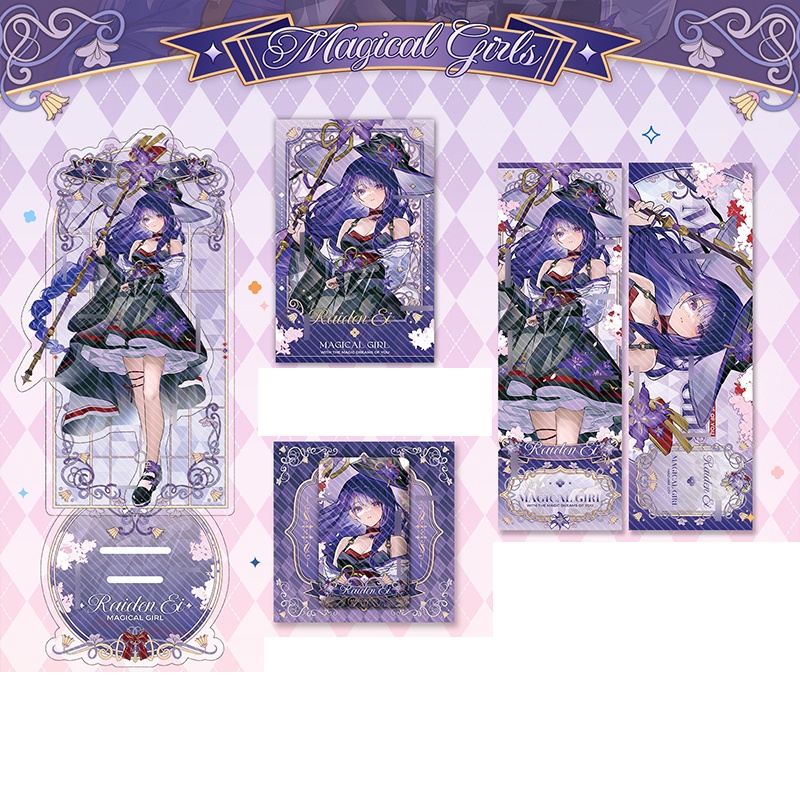 genshinimpact Genshin Impact 原神 八重神子 雷電将軍 アクリルスタンド 缶バッジ ブックマーク チェキ ポラロイド