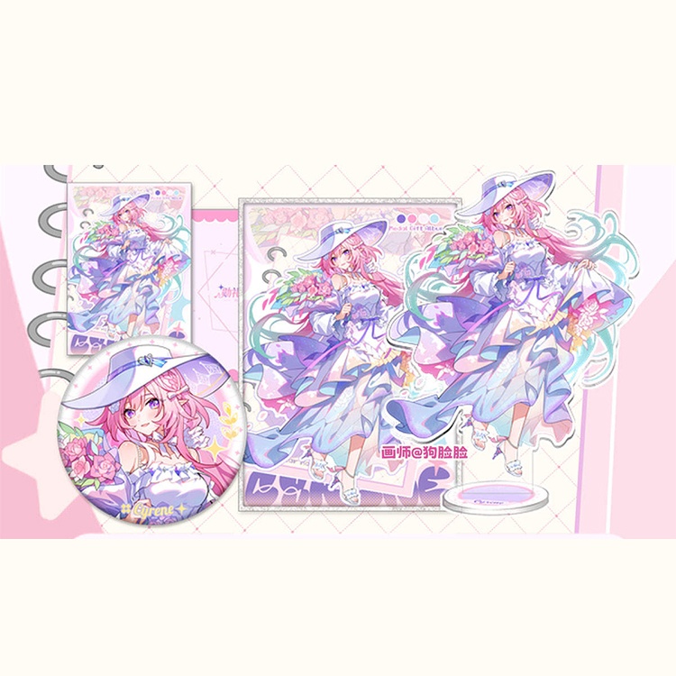 スターレイル キュレネ アクリルスタンド 缶バッジ 色紙 ポストカード