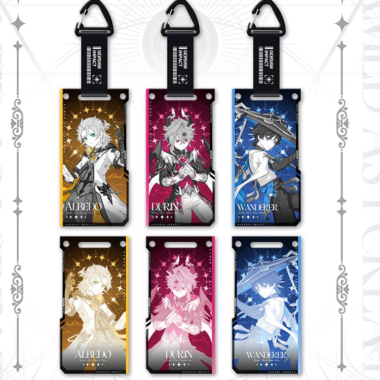 genshinimpact Genshin Impact 原神 アルベド スカラマシュ ドゥリン 缶バッジ 色紙 ポストカード アクリルキーホルダー ブックマーク チェキ ポラロイド