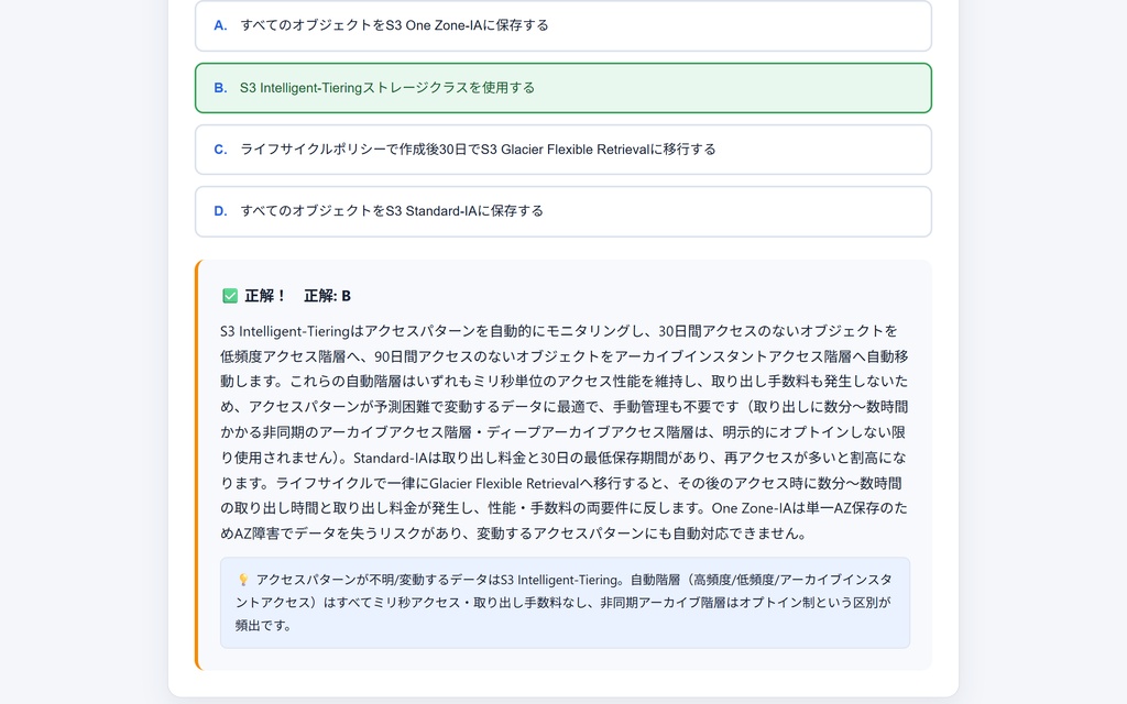 雲学舎 SAA-C03練習問題集 — AWS Certified Solutions Architect - Associate対応(200問収録)