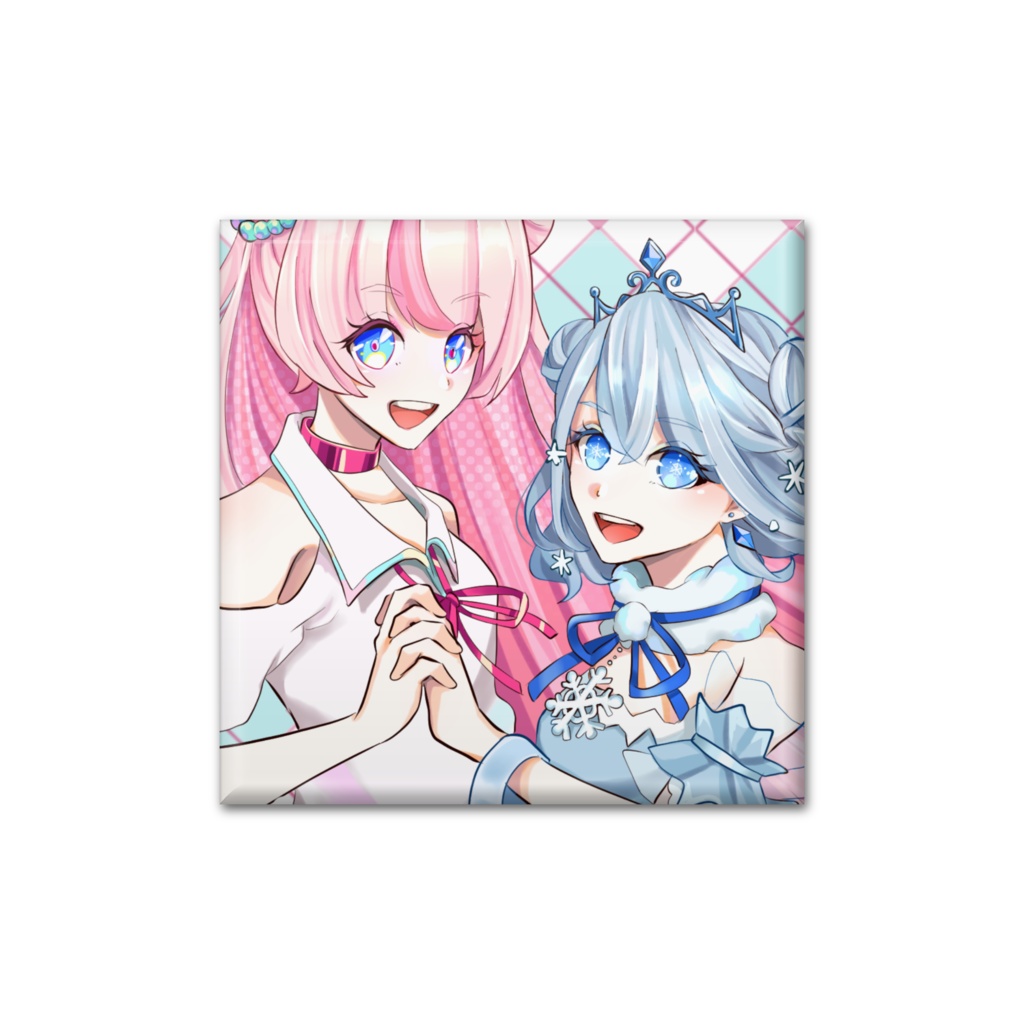 一花アスター×雪乃クリスタル スクエア缶バ