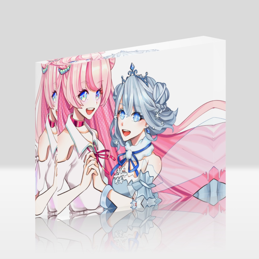 一花アスター×雪乃クリスタル アクリルブロック