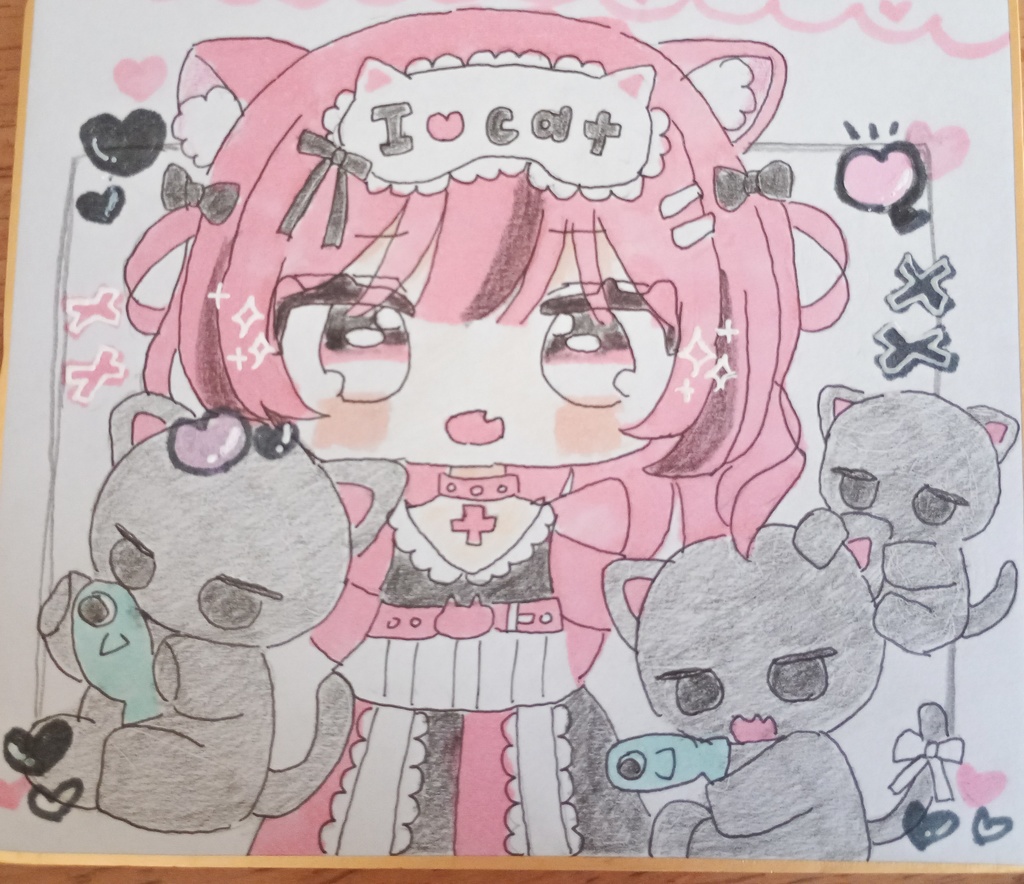 猫耳女の子(ピンク)