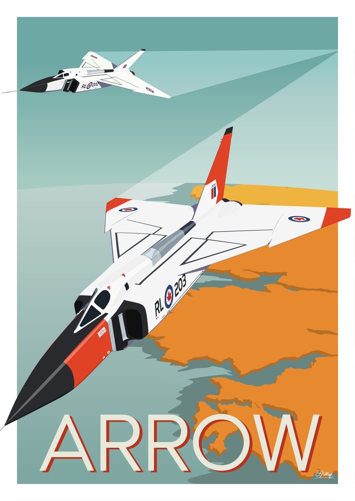 CF-105 ARROW ポストカード