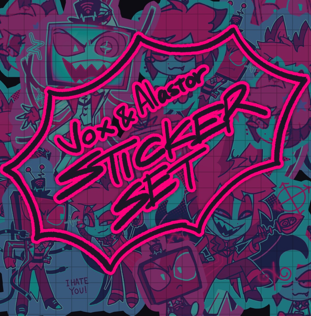 【ハズビンホテル】ヴォックス&アラスター ランダムステッカーセット ※おひとり様3個迄！