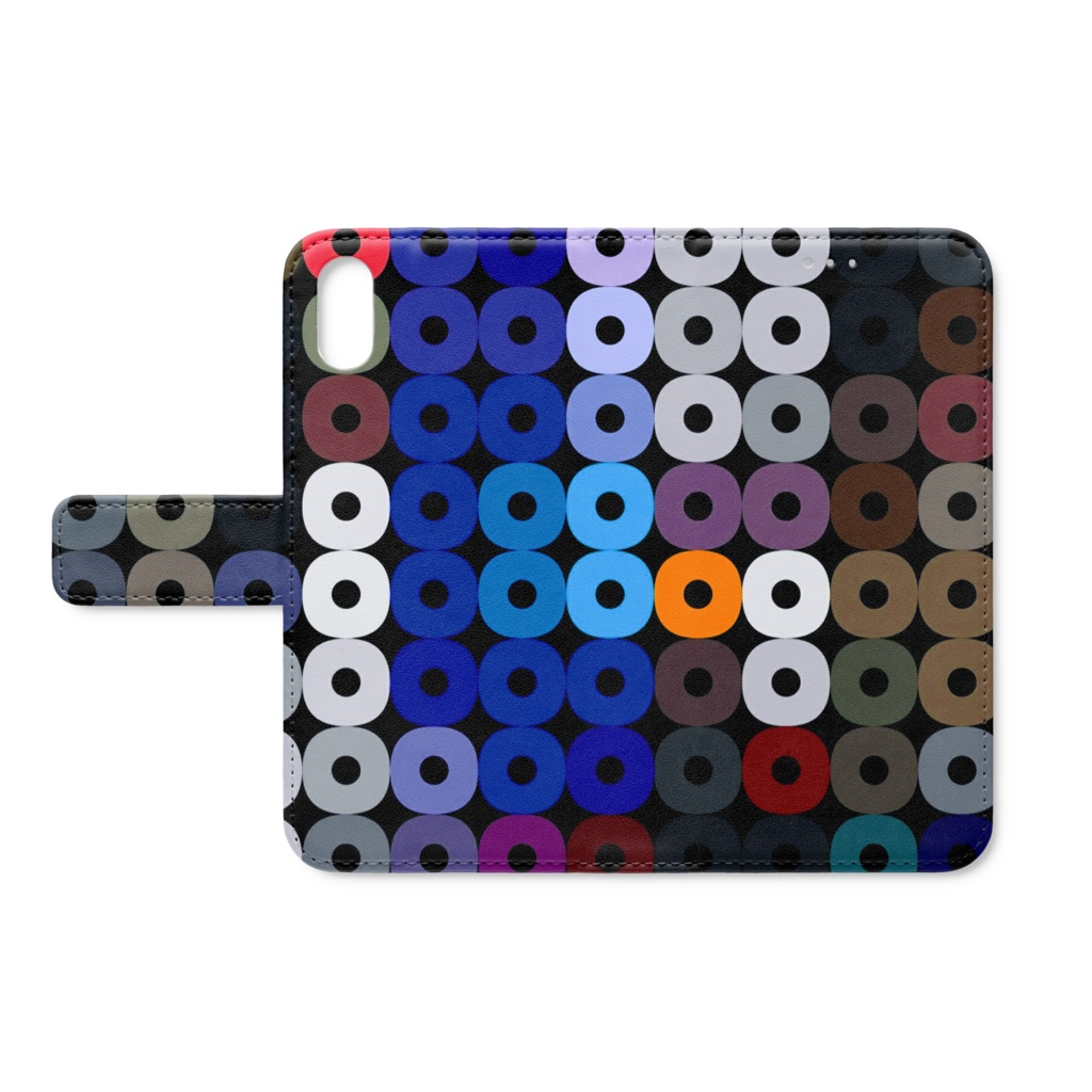 iphoneケースカラフルビーズ模様